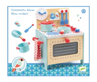 Djeco   -   Drewniana Kuchenka Blue Dj06507