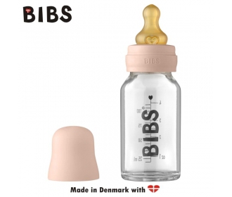 BIBS - Bibs  -  Antykolkowa Butelka Szklana Dla Niemowląt 110 ml Blush