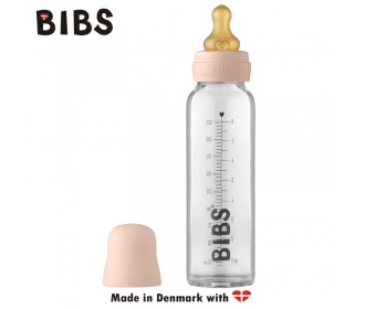 BIBS - Bibs  -  Antykolkowa Butelka Szklana Dla Niemowląt 225 ml Blush