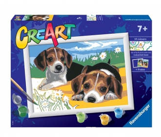 CreArt - Creart Malowanie po Numerach Dla Dzieci Szczeniaczki Jack Russel
