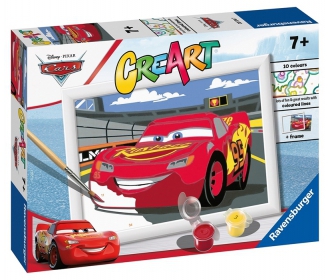 CreArt - Creart Malowanie po Numerach Dla Dzieci Cars Świecący Mcqueen