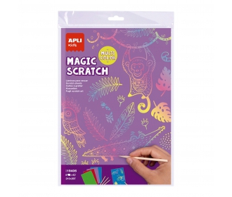 Apli Kids - Zestaw Wydrapywanek Apli Kids  -  Magic Scratch Colors a4
