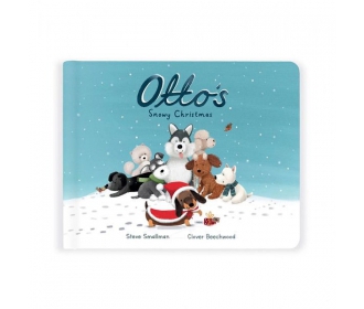 JellyCat - „otto’s Snowy Christmas Book” Książeczka da Dzieci