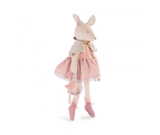 Moulin Roty                     -                       Przytulanka Maskotka Aktywizująca Myszka Mała Szkoła Tańca 667078