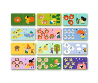 Djeco           -        Puzzle Duo Łączenie Liczb Dj08272