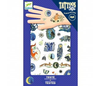 Djeco  -  Tatuaże Las Nocą  -  Świecące w Ciemności Dj09618