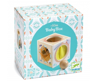 Djeco      -     Zabawka Wczesnorozwojowa Drewniane Pudełko Sensoryczne Babybox Dj06149