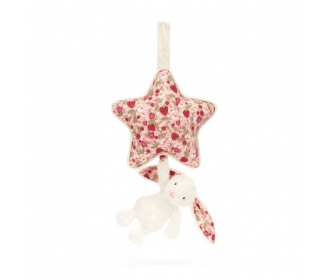 JELLYCAT LONDON - Króliczek „berry” z Gwiazdką i Pozytywką 30 cm