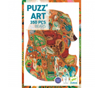 Djeco                  -         Puzzle Artystyczne Niedźwiadki 350 Elementów  Dj07661