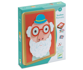 Magnetyczne Puzzle Djeco - Inzebox Portrety, 39 elementów