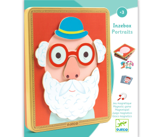 Magnetyczne Puzzle Djeco - Inzebox Portrety, 39 elementów