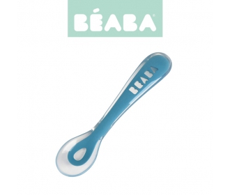 Beaba  -  Łyżeczka Silikonowa 8m+ Blue